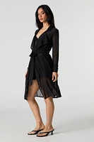 Kimono longueur maxi en filet avec attache