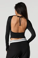 Contour Ruched Long Sleeve Top