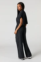 Flowy Toggle Hem Cargo Pant