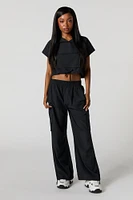 Flowy Toggle Hem Cargo Pant