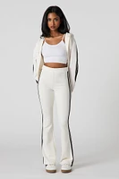Pantalon Active à jambe évasée avec rayures latérales