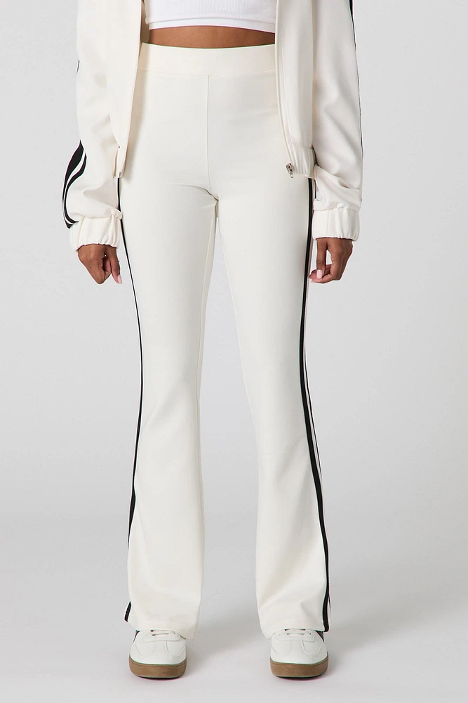 Pantalon Active à jambe évasée avec rayures latérales