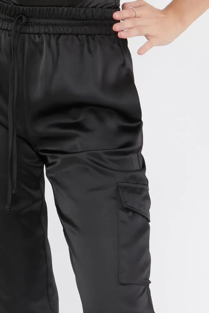 Satin Cargo Pocket Pant