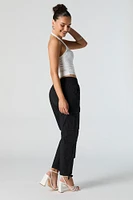 Elastic Waist Multi Pocket Cargo Pant