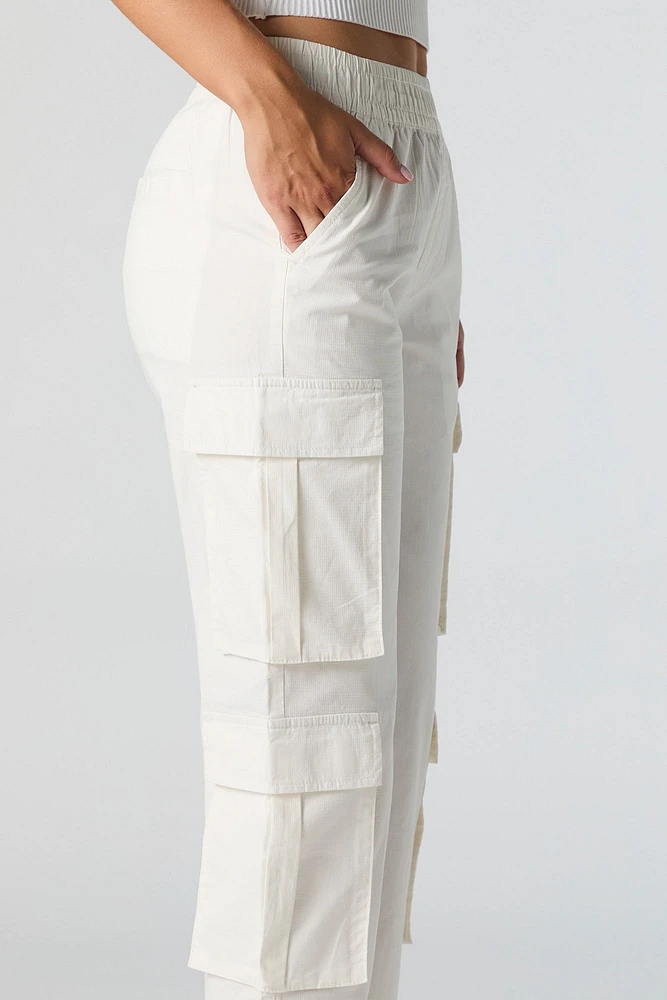 Pantalon cargo avec poches multiples et taille élastique