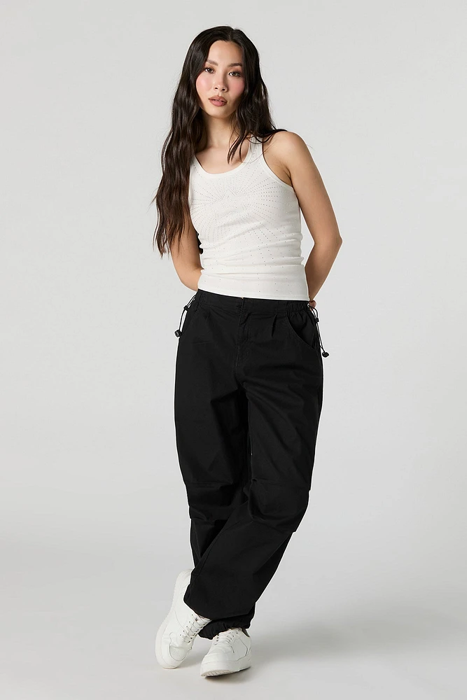 Toggle Waist Parachute Pant