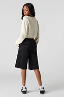 Drawstring Bermuda Cargo Short