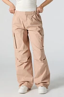 Pantalon cargo avec barillets à l'ourlet