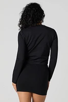 Buttoned Pocket Mini Skirt