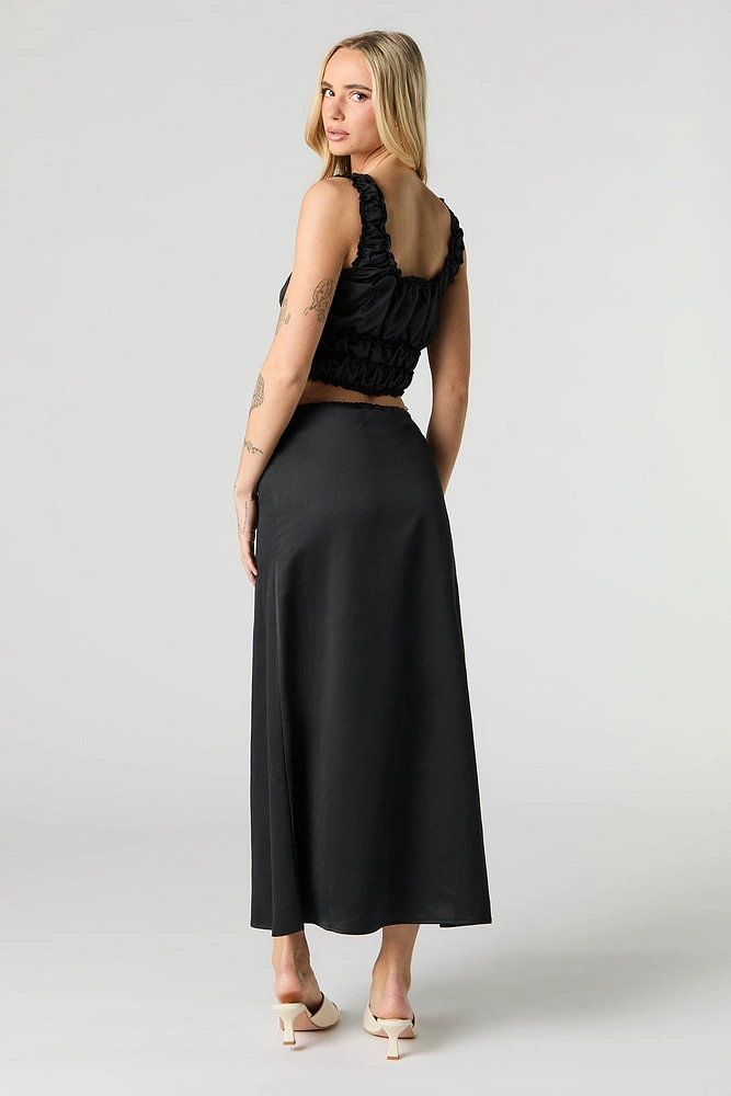 Satin Maxi Skirt
