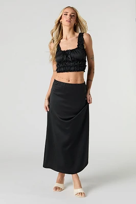 Satin Maxi Skirt
