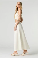 Jupe maxi en satin