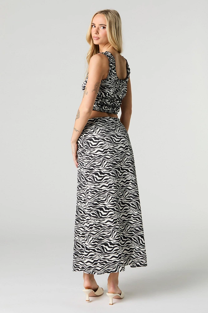 Satin Maxi Skirt