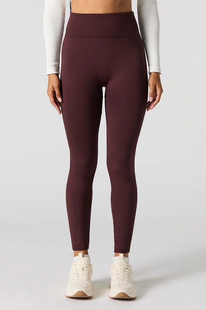 Legging Active en molleton avec coutures visibles