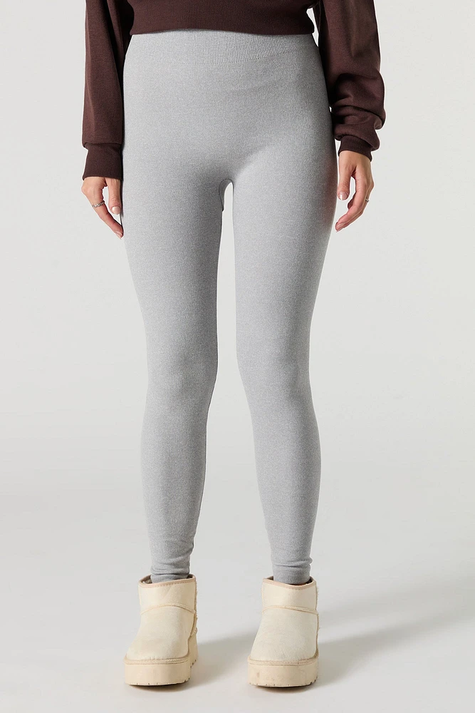 Legging doublé de similifourrure