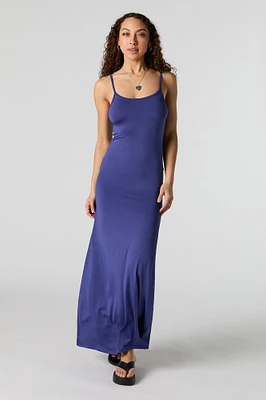 Robe-camisole maxi profilée