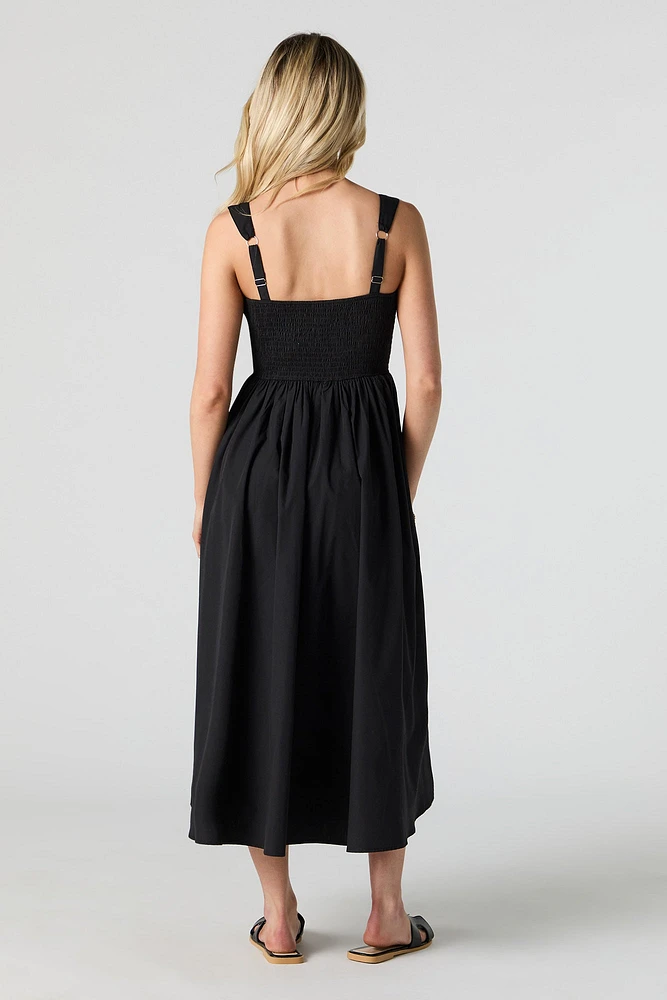 Robe trapèze corset maxi