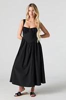 Robe trapèze corset maxi