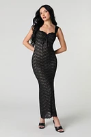 Lace Sweetheart Maxi Dress