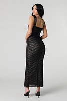 Lace Sweetheart Maxi Dress