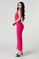 Lace Sweetheart Maxi Dress