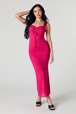 Lace Sweetheart Maxi Dress