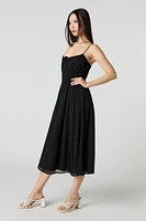 Chiffon A-Line Midi Dress