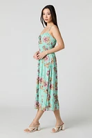 Chiffon A-Line Midi Dress