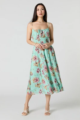 Chiffon A-Line Midi Dress