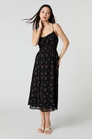Chiffon A-Line Midi Dress