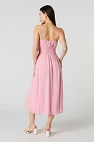 Chiffon A-Line Midi Dress