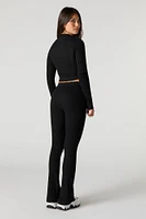 Ribbed Flare Pant