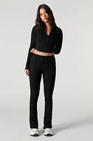 Ribbed Flare Pant