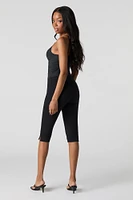 Split Hem Capri