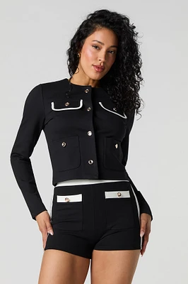 Buttoned Pocket Short