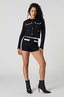 Buttoned Pocket Short