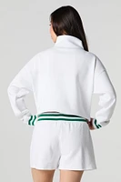 Short Active en molleton avec bande de taille rayée