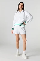 Short Active en molleton avec bande de taille rayée
