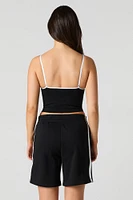 Active Side Striped Fleece Short
