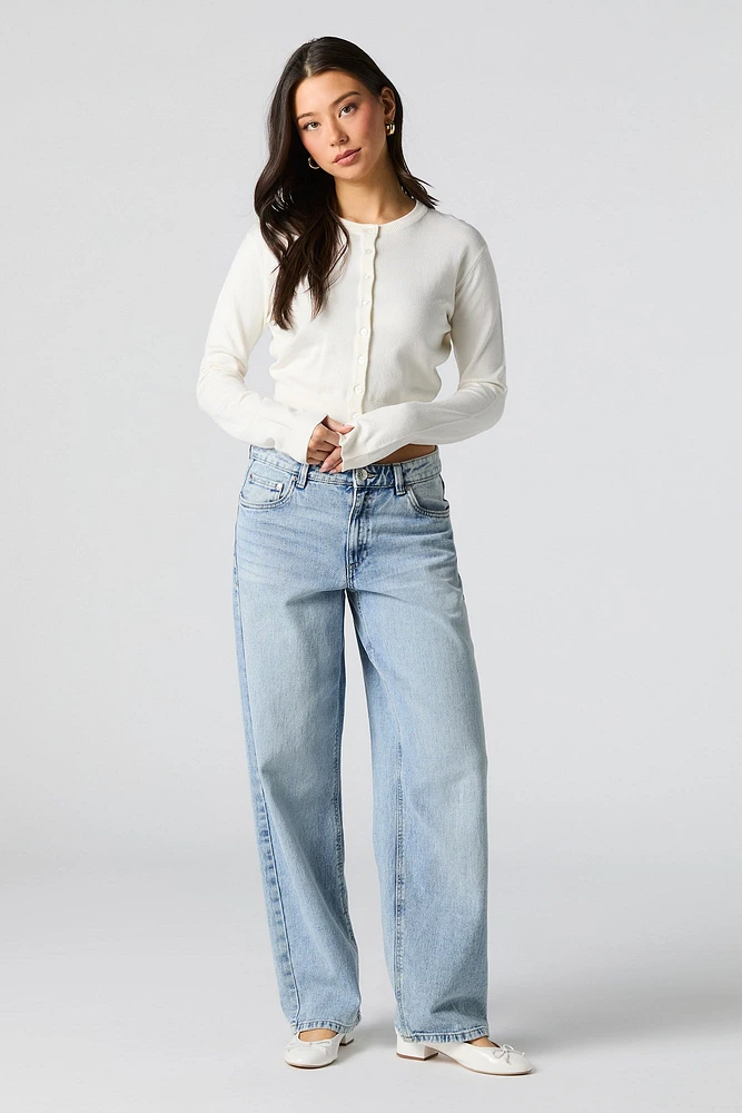 Cardigan court en tricot