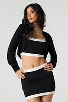 Open Front Long Sleeve Shrug