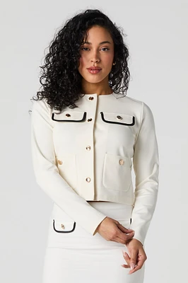 Blazer avec poches boutonnées