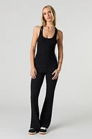 Ribbed Scoop Neck Racerback Tank