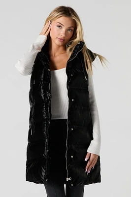 Longline Puffer Vest