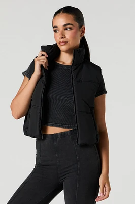 Zip-Up Puffer Vest