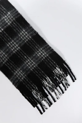 Plaid Knit Scarf