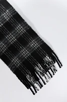 Plaid Knit Scarf