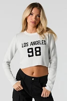 City Jacquard Knit Cropped Sweater