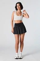 Active Ruched Skort with Phone Pocket