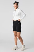 Seamless Foldover Waist Biker Short